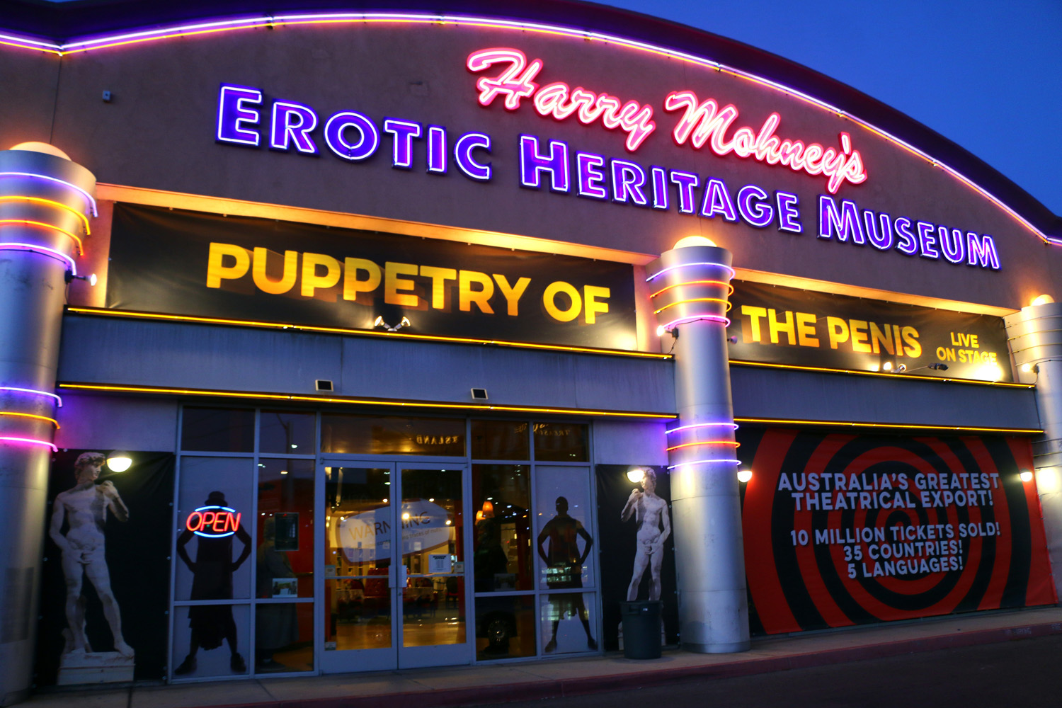 The Erotic Heritage Museum in Las Vegas has displays spanning the centuries focused on erotica